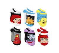 Disney The Little Mermaid Ariel Girls Teen Womens 6 pack Socks