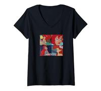 Disney The Little Mermaid Ariel Mood Panels V-Neck T-Shirt