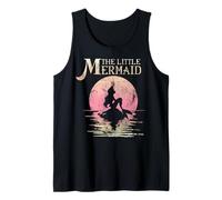 Disney The Little Mermaid Ariel Rock Moon Silhouette Tank Top