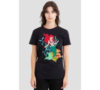 Disney Women's The Little Mermaid Ariel Sea Kelp T-Shirt, Black | Size: Small Disney Black S