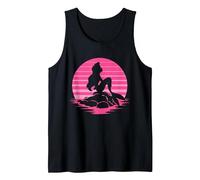 Disney The Little Mermaid Ariel Silhouette in Pink Tank Top