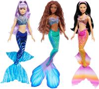 Disney The Little Mermaid Ariel Sisters Doll Set with 3 Fashion Mermaid Dolls