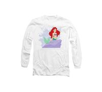 Disney The Little Mermaid Ariel Splash Long Sleeve T-Shirt, White | Size: Medium Disney White M