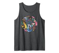 Disney The Little Mermaid Dance Beneath the Waves Tank Top, Men, Dark Heather Grey, Large