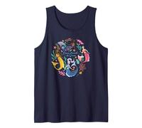 Disney The Little Mermaid Dance Beneath the Waves Tank Top, Men, Navy Blue, XX-Large