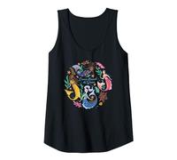 Disney The Little Mermaid Dance Beneath the Waves Tank Top, Women, Black, X-Large