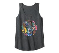 Disney The Little Mermaid Dance Beneath the Waves Tank Top, Women, Dark Heather Grey, X-Large