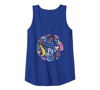 Disney The Little Mermaid Dance Beneath the Waves Tank Top, Women, Royal Blue, Medium