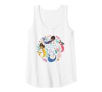 Disney The Little Mermaid Dance Beneath the Waves Tank Top, Women, White, XX-Large