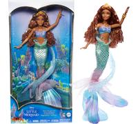 Disney The Little Mermaid Deluxe Mermaid Ariel Doll with Iridescent Tail, Hair