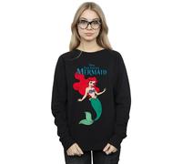 (L, Black) Disney Womens/Ladies The Little Mermaid Line Ariel Sweatshirt