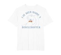 Disney The Little Mermaid Scuttle Using A Dinglehopper T-Shirt, Men's Big and Tall, White, 4X Tall