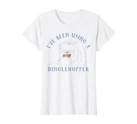 Disney The Little Mermaid Scuttle Using A Dinglehopper T-Shirt, Women, White, Large