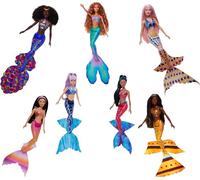 Disney The Little Mermaid Ultimate Ariel Sisters 7-Pack Set, Collection of 7 Fashion Mermaid Dolls, Toys Inspired by the Movie, HPT16