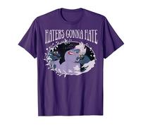 Disney The Little Mermaid Ursula Haters Gonna Hate T-Shirt, Men, Purple, Medium