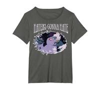 Disney The Little Mermaid Ursula Haters Gonna Hate T-Shirt, Women's Plus, Asphalt Grey, 2X