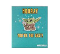 Disney The Mandalorian Birthday or Any Occasion Greeting Card With Envelope - Blank Inside - Funny Design With Hooray You're The Best