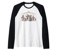 Disney The Muppet Christmas Carol Holiday Character Lineup Raglan Baseball Tee
