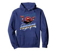 Disney The Muppets Animal Rock Portrait Pullover Hoodie, Adult Unisex, Navy Blue, Medium