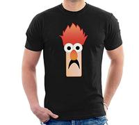 Disney The Muppets Beaker Character Head Men's T-Shirt Black