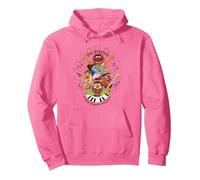 Disney The Muppets Dr Teeth & Electric Mayhem Keyboard Band Pullover Hoodie, Adult Unisex, Bright Pink, Medium