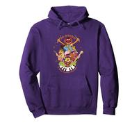 Disney The Muppets Dr Teeth & Electric Mayhem Keyboard Band Pullover Hoodie, Adult Unisex, Purple, Large