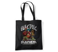 Disney The Muppets Electric Mayhem Grocery Travel Reusable Tote Bag, Black, Black
