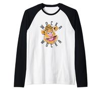 Disney The Muppets Fozzie Bear Wocka Wocka Big Face Raglan Baseball Tee