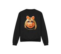 Disney The Muppets Miss Piggy Face Sweatshirt, Black Black
