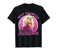 Disney The Muppets Miss Piggy Why Exercise Accessorize T-Shirt, Men, Black, XX-Large