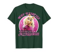 Disney The Muppets Miss Piggy Why Exercise Accessorize T-Shirt, Men, Dark Green, 3X-Large