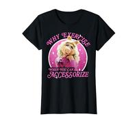 Disney The Muppets Miss Piggy Why Exercise Accessorize T-Shirt, Women, Black, 3X-Large
