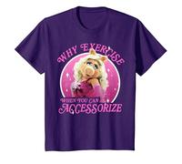Disney The Muppets Miss Piggy Why Exercise Accessorize T-Shirt, Youth, Purple, 2T