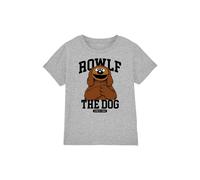 Disney The Muppets Rowlf The Dog Collegic Kids T-Shirt, Athletic Heather in Grey | Size: 5-6 Years Disney Grey 5-6 Years