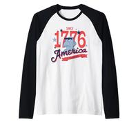Disney The Muppets Sam Eagle America Since 1776 USA 250th Raglan Baseball Tee