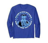 Disney The Muppets Sam Eagle When You Work With Turkeys Long Sleeve T-Shirt, Adult Unisex, Royal Blue, XX-Large