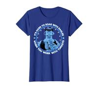 Disney The Muppets Sam Eagle When You Work With Turkeys T-Shirt, Women, Royal Blue, Large