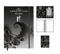 Disney The Nightmare Before Christmas 2024 Diary, A5 Diary with Hard Cover, Day to Page, Nightmare Before Christmas Gifts for Women and Men - Official Merchandise