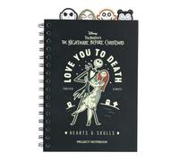 Disney The Nightmare Before Christmas A5 Project Notebook with 4 Dividers | Notepad A5 Notebook with Dividers, Project Planner | Disney Stationery Gifts under 10 Pounds, Merchandise, Merch