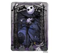 Disney The Nightmare Before Christmas Blanket Throw ~ Jack Skellington & Zero
