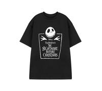 Disney The Nightmare Before Christmas Boys Black Coffin Short Sleeved T-Shirt - 3-4 Years
