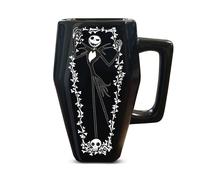 Pyramid International The Nightmare Before Christmas (Coffin) Shaped Black Mug, Iconic and Stylish, 500ml, One Size