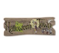 Disney The Nightmare Before Christmas Halloween Town Wood Wall Decor
