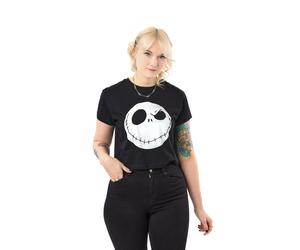 Disney The Nightmare Before Christmas Jack Crop Top Cropped Short Sleeved T-Shir