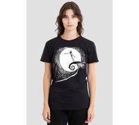 Disney The Nightmare Before Christmas Jack Moon Silhouette T-Shirt, Black Black L