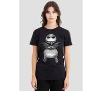 Disney Women's The Nightmare Before Christmas Jack Pumpkin Sketch T-Shirt, Black | Size: 2XL Disney Black 2XL