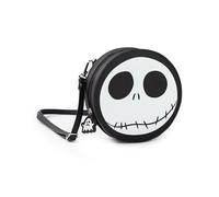 Disney The Nightmare Before Christmas Jack Skellington Black and White Body Bag | Zip-Up Bag for Carrying Essentials | Womens Cartoon Streetwear Merch