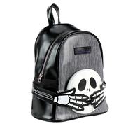 Disney The Nightmare Before Christmas Jack Skellington Faux-Leather Backpack with Detachable Head Purse - Gothic School, Travel & Everyday Backpack