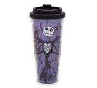Disney The Nightmare Before Christmas Jack Skellington Plastic Travel Tumbler With Lid | Holds 24 Ounces