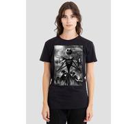 The Nightmare Before Christmas Women's Jack Skellington Rain Ladies T Shirt, Black, M